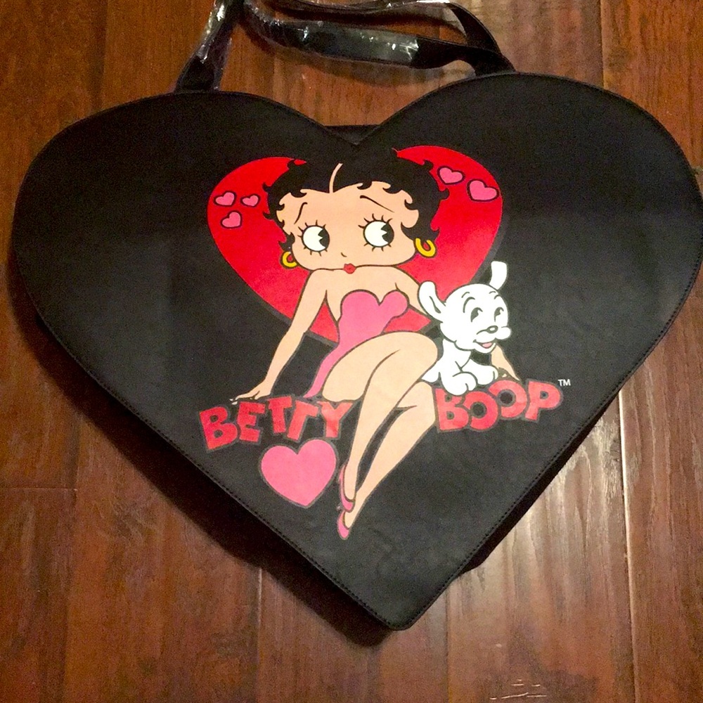 Mega Size Betty Boop Heart shaped Purse
